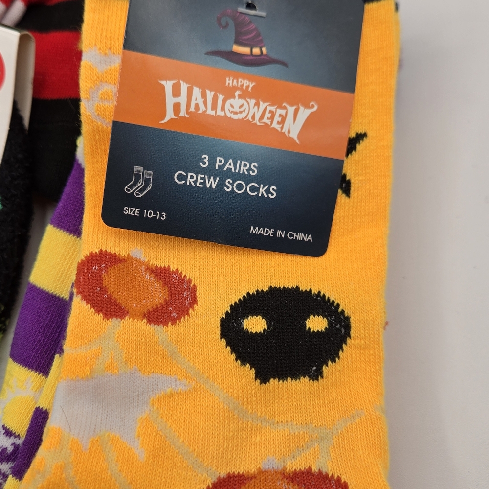 HOLIDAY SOCKS NWT Lot 8 Pks Total Christmas Halloween St. Patrick V-day Sz 9 - Picture 5 of 11